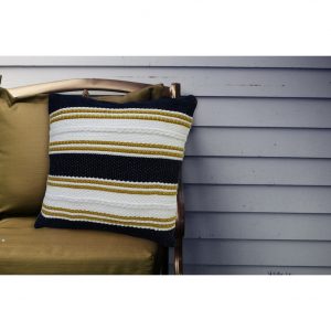 Braid Blue Outdoor Pillow